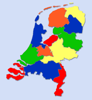 [De kaart van Nederland]